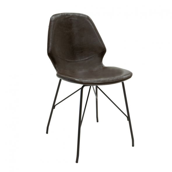 Kick dining chair Liam - Brown