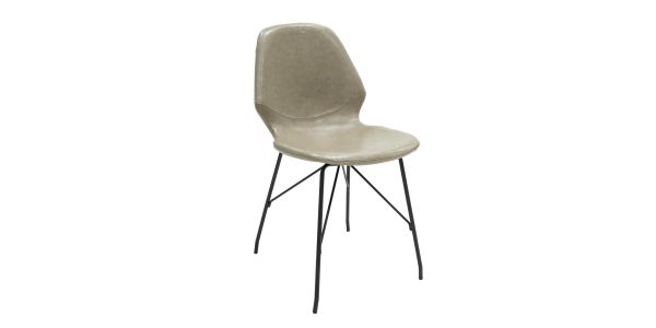 Kick dining chair Liam - Grey/Beige