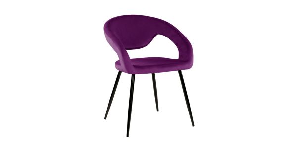 Kick Lenn Dining Chair - Velvet Purple