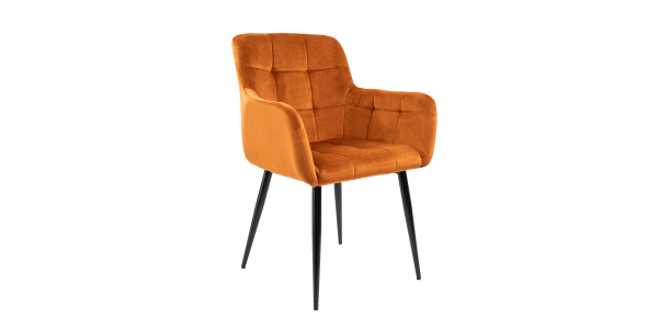 Kick Rev Dining Chair - Velvet Orange