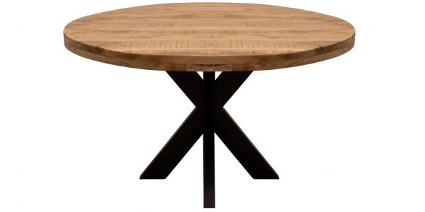 KICK DAX Industrial Round Dining Table - 130 cm