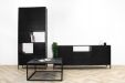 Kick wall cabinet Hugo Black - 90 cm